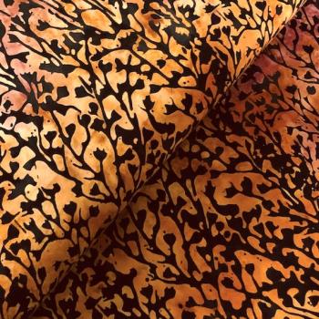 ORANGE PURPLE - Picnic Basket - Batikstoff aus Indonesien